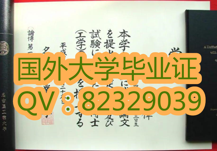 原版大学证书 名古屋工业大学图片样本  高清证书 