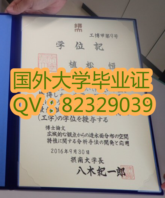 原件日本文凭 阪南大学学位记证书  阪南大学毕业证样本(日本)
