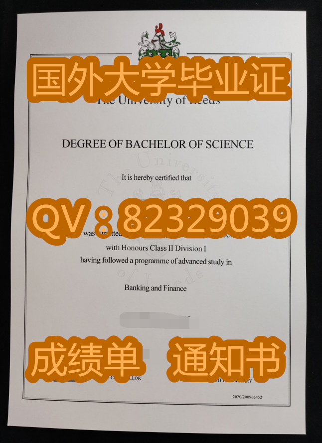 〖利兹大学毕业证成绩单案例照片|（University of Leeds）
