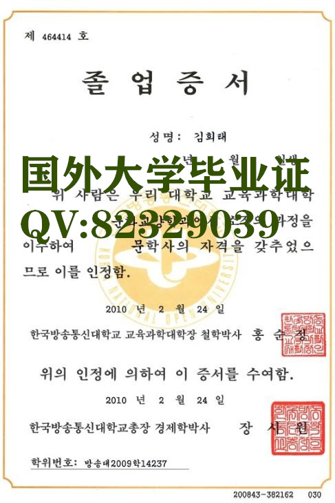 新罗大学大学电子版定做  国外大学证书样式 